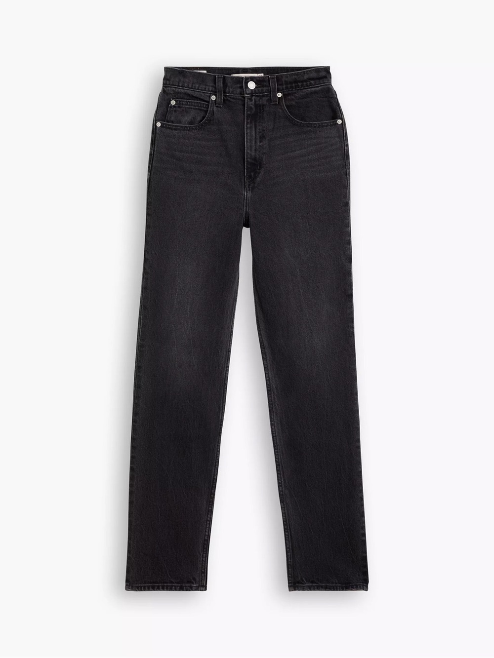Levi's 70s High-Rise slim Straight Jeans in Black Wash - Picture 3 of 8